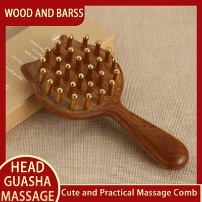 Inspired Finds Guasha Facial Massager Tool Kansa Wand For Natural Skin Rejuvenation & Relaxation cat Massage Comb