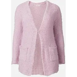 Longstrickjacke mit Taschen - rosa - 40/42