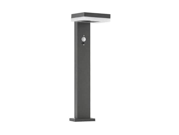 Lindby LED Solar Wandleuchte aussen in anthrazit, grau, mit