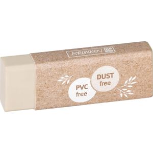 Brunnen Radiergummi Dust Free Natur, für Bleistifte, PVC-frei, naturweiß, Kunststoff