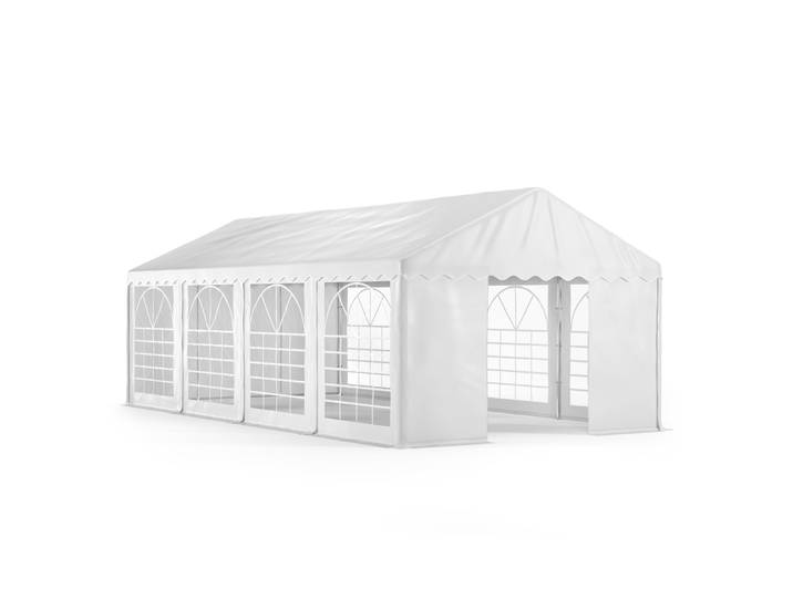 Profi PVC Partyzelt 4 x 8 m weiss