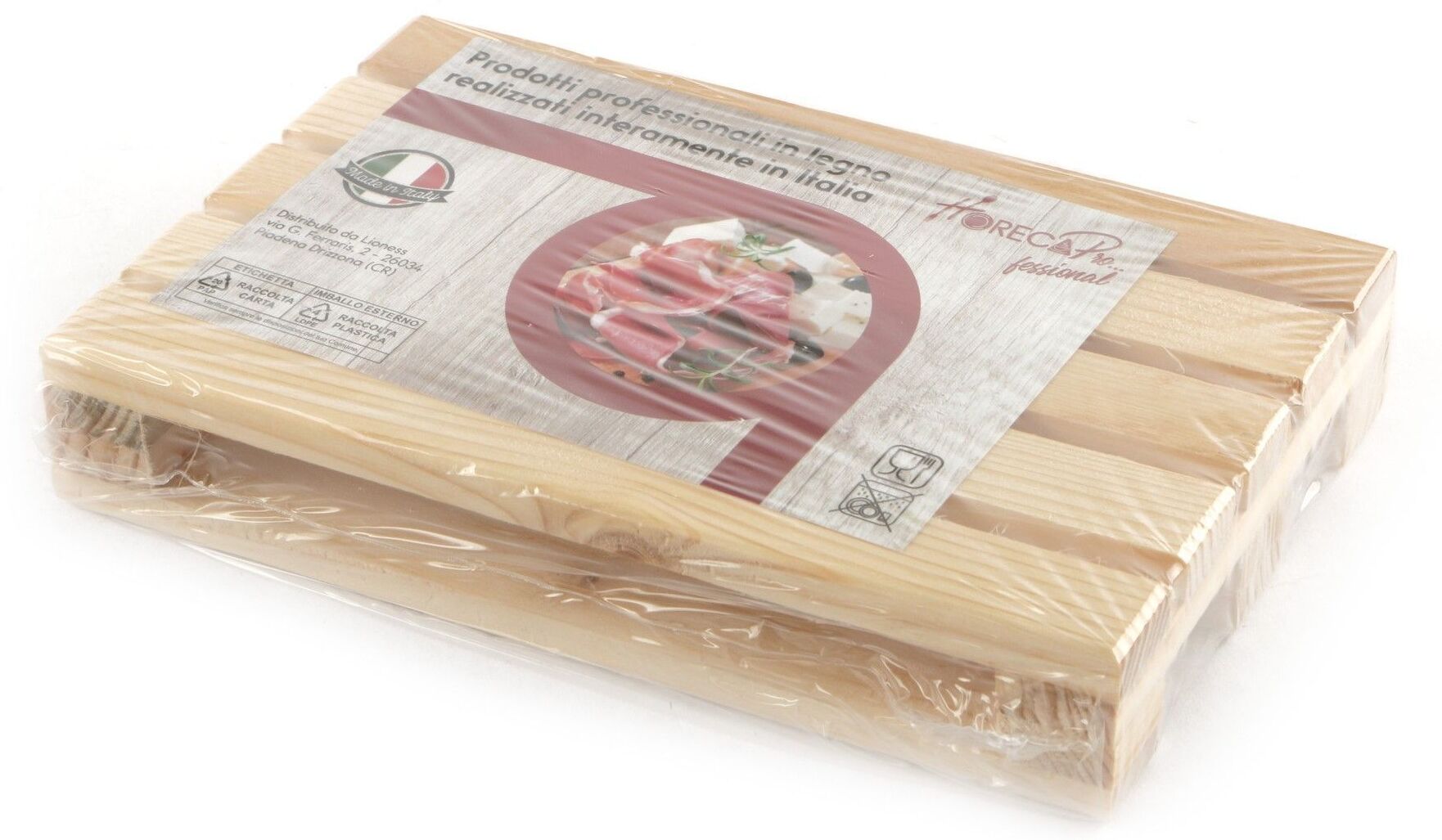 Horeca Professional Tagliere Pallet 20 x 13 x 3,5 cm