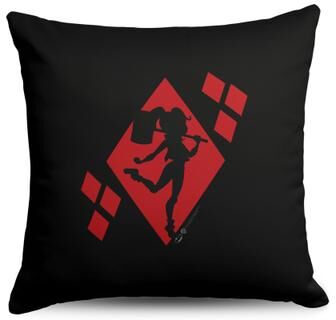 Warner Bros. DC Diamond Heart Throw Pillow 18X18 Inches by THE NORTHWEST GROUP in Dc Pillow (Size OS)