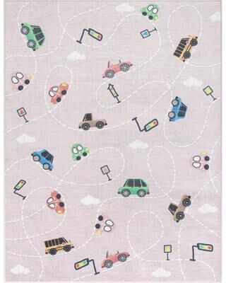 Well Woven Kids Rugs Traffic Modern Machine Washable Area Rug