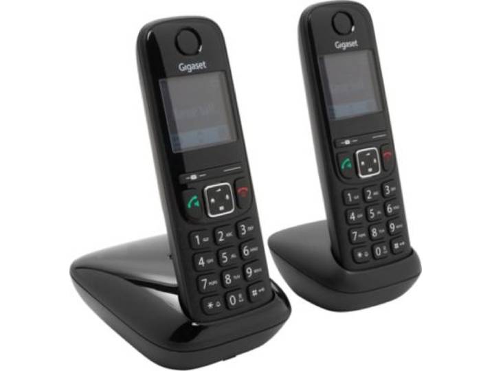 Gigaset - Téléphone Sans Fil As690 Duo Noir