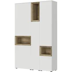 Content Hochschrank  Case , weiß , Maße (cm): B: 131 H: 206 T: 38.0