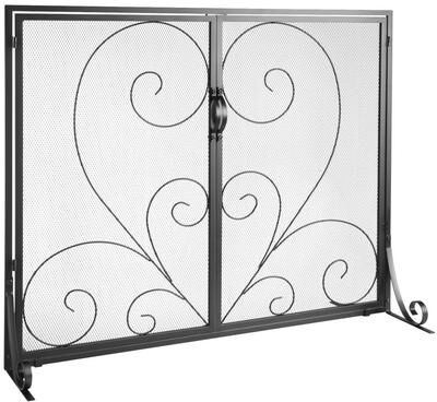Tools, Home & Hobby Fireplace Screen With Door 39 Inch Iron Mesh Spark Guard Safety Fence Fireplace Screen With Door 39 Inch Iron Mesh Spark Guard Safety Fence