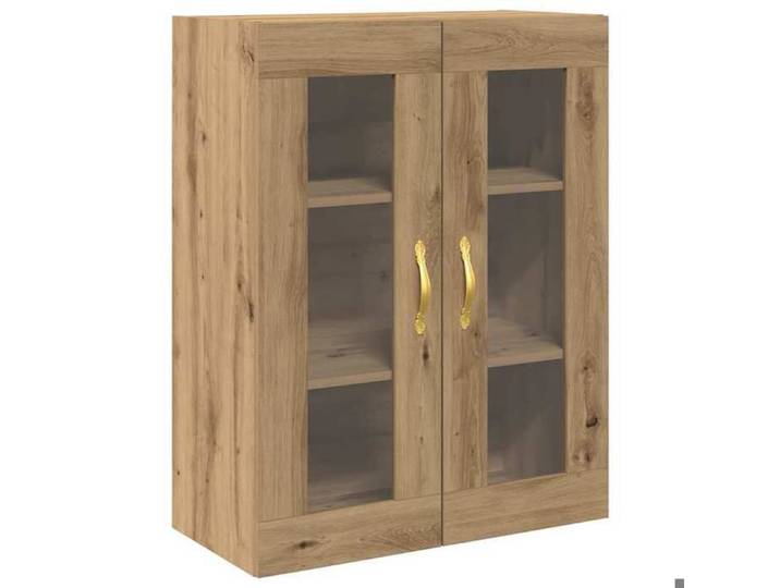 NOUVEAU Buffet suspendu - Meuble mural - Anti l'humidité - pour cuisine - Chêne artisanal - 69 5x34x90cm 99039