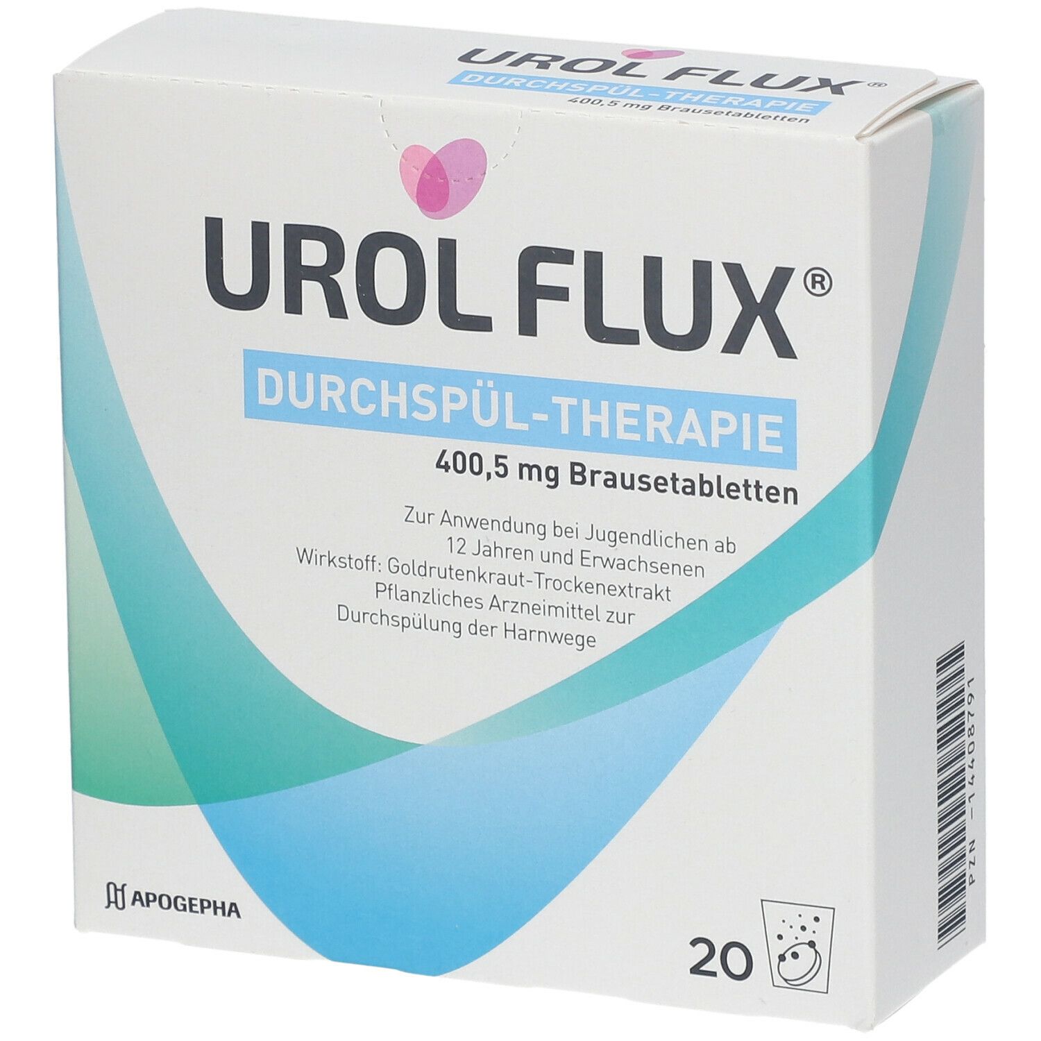 Urol Flux Durchspül-Therapie 400,5 mg Brausetabl. 20 St Brausetabletten