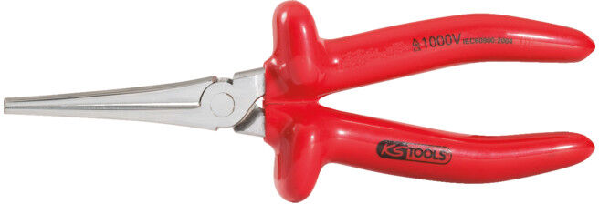 KS Tools Pince à bec rond 1000V, 200 mm (117.1280)