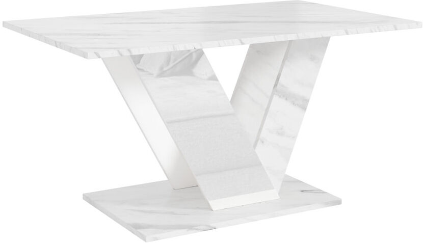 Ivy Bronx Pedestal Coffee Table White 55cm H X 100cm W X 60cm D