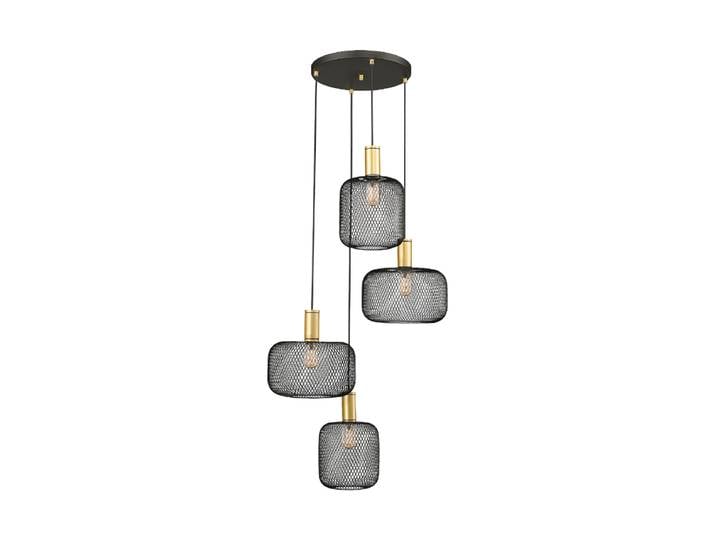 LED Design Hängelampe „Osiris“ 4-flammig Schwarz Schuller