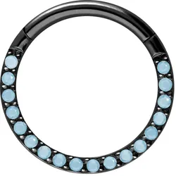 Titan Segmentring Clicker EINGEFASSTE SYNTHETISCHE TÜRKISE