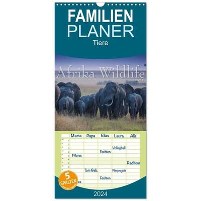 Familienplaner 2027 - Emotionale Momente: Afrika Wildlife. Part 3. mit 5 Spalten (Wandkalender, 21 x 45 cm) CALVENDO