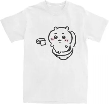 Multisell Products Hub Summer Fashion Chiikawa Toilet Time T Shirt For Men, Oversized Women Comfortable Tee 3 xxxl