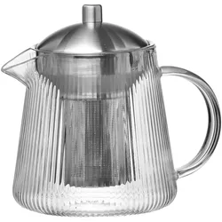 Ritzenhoff & Breker, Teekanne, Teekanne Jive mit Sieb, Borosilikatglas, Klar, 800 ml, 824629 (0.80 l)
