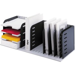 Styro Styro Sortierstation 282-03407  rac, A4, 8 Fächer, 4 Etagen, Kunststoff, grau / schwarz