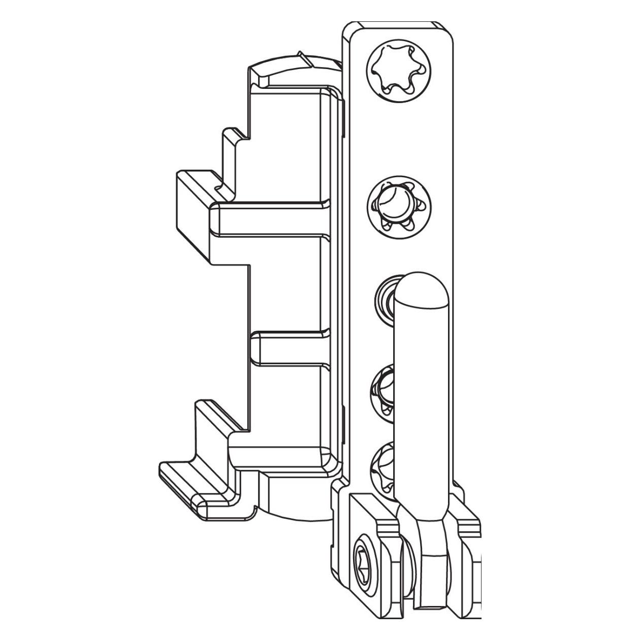 Maco Ecklager DT130 12/20 mm 130 kg silber links (54727) (54727)