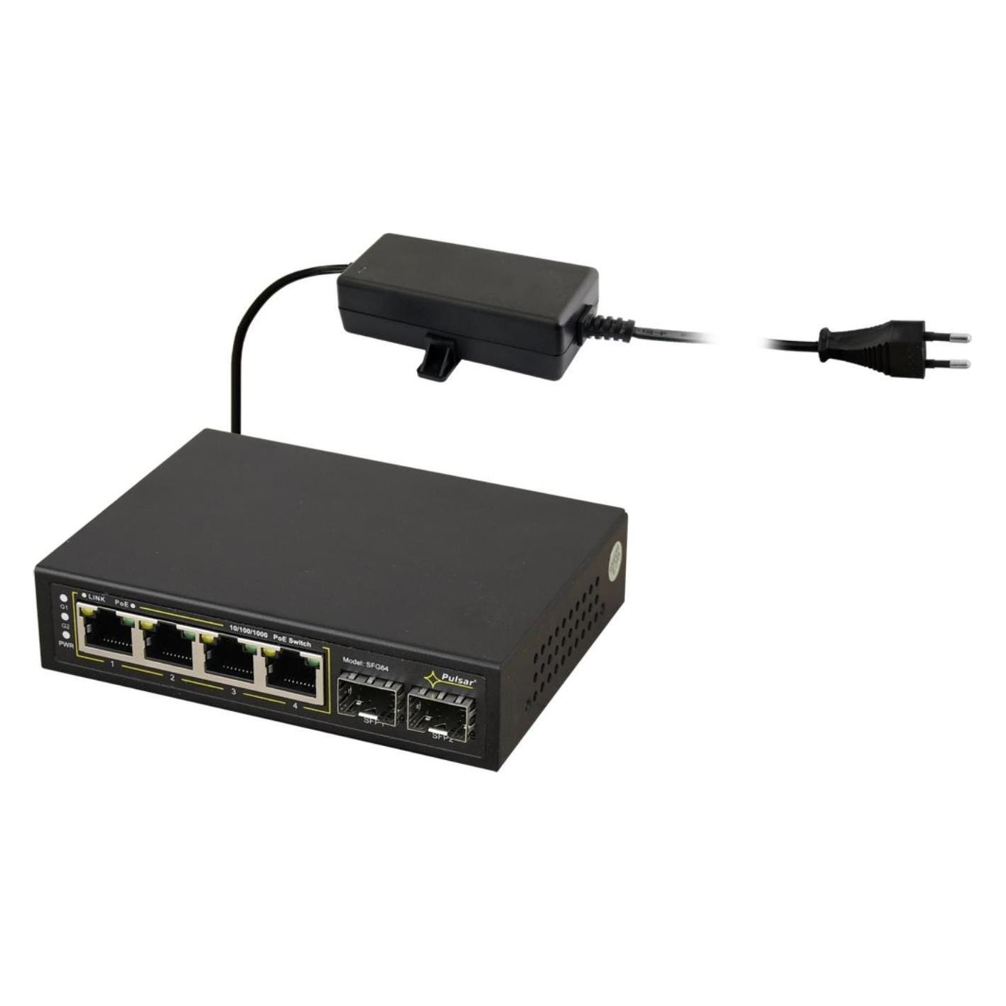Pulsar SCHALTER POE 4+2SFP SFG64 (6 Ports) (23588)
