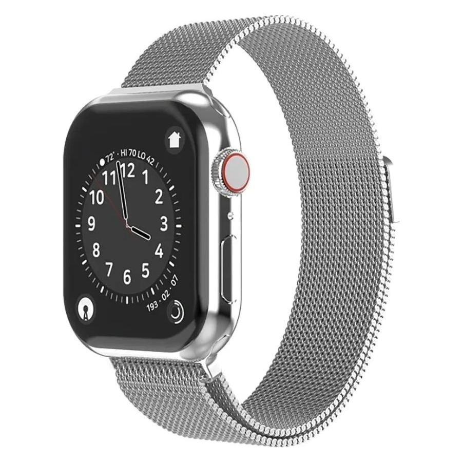 Swissten Mesh band for apple watch 42-44 mm silver (42 mm, 44 mm, Edelstahl) (46000212)