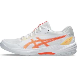 Asics GEL-TASK 4 - Damen Volleyballschuh - White/Vivid Coral - 37.5