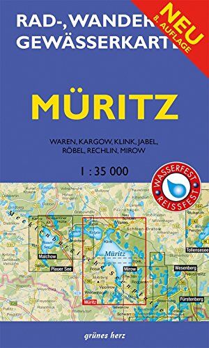 Rad-, Wander- und Gewässerkarte Müritz: Mit Waren, Kagow, Klink, Jabel, Röbel, Rechlin und Mirow. Doppelkarte. Maßstab 1:35.000. Wasser- und reißfest. ... Gewässerkarten Mecklenburgische Seenplatte) - Preis vom 16.10.2026 11:41:07 h