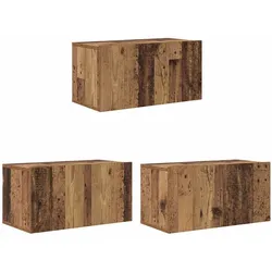 vidaXL TV-Schränk 3 pcs Braun 60 x 30 x 30 cm Holzwerkstoff