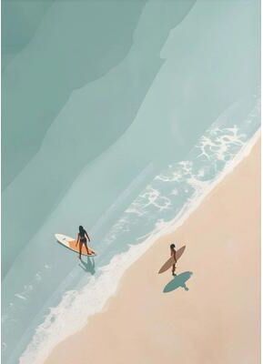 Inspire Essentials Summer Pool Party Canvas Wall Art Beach Ocean Nordic Decor 1 11.81x15.75in No Frame