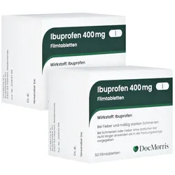 DocMorris Ibuprofen 400 mg Doppelpack 2X50 St