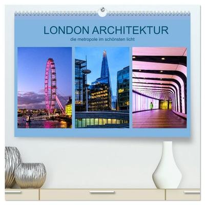 London Architektur (hochwertiger Premium Wandkalender 2027 DIN A2 quer), Kunstdruck in Hochglanz