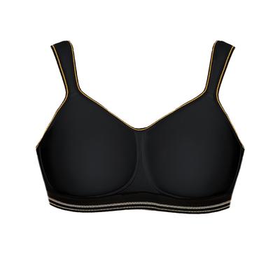 Sport-BH VIANIA "Sport BH intense", Damen, Gr. 75, Cup E, schwarz, Obermaterial: 89% Polyester PES. 6% Elasthan EL. 5% Polyamid PA., BHs Sport-BH