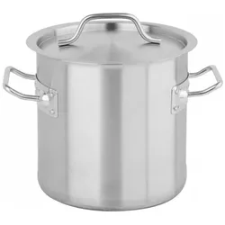 Yato HOHER BECHER MIT EDELSTAHLDECKEL, 20X20 6L, Pfanne + Kochtopf, Silber
