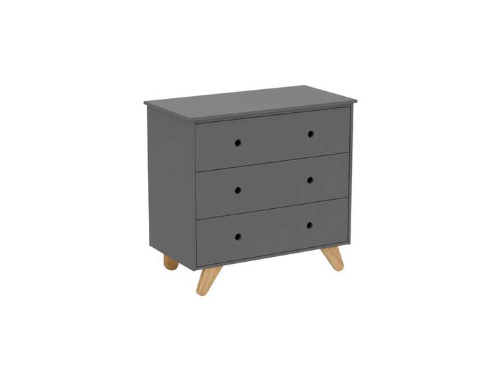 Livetastic Kommode, Grau, Holz, Pinie, 3 Schublade(n) Schubladen, 95x90x50 cm, stehend, Wohnzimmer, Kommoden & Sideboards, Kommoden