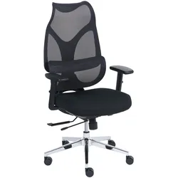 BÜROSTUHL Stoff Schwarz Velio