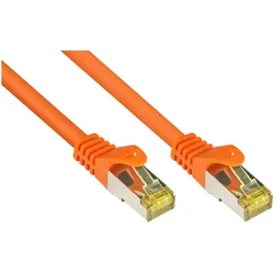 Good Connections Patchkabel mit Cat. 7 Rohkabel S/FTP 50m orange (S/FTP, CAT7, 50 m), Netzwerkkabel