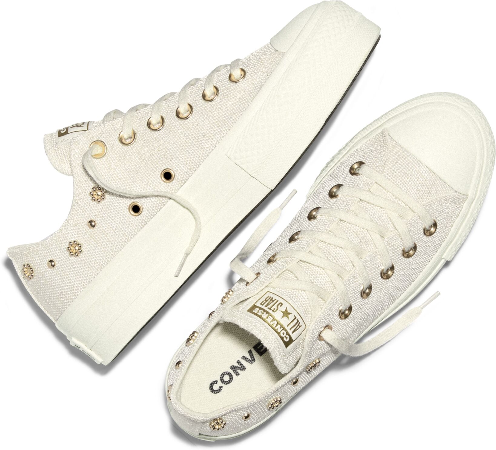 Sneaker CONVERSE "CHUCK TAYLOR ALL STAR LI", Damen, Gr. 42, egret, egret, Synthetik, Schuhe Sneaker, für Freizeitaktivitäten, mit Gummilaufsohle, sportlicher Stil egret, egret 42