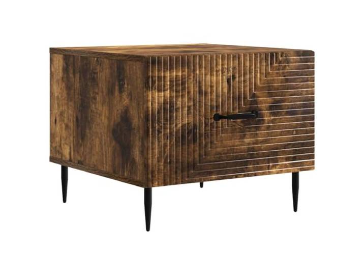 HKLGBVCR Couchtisch, rechteckig, Verbundholz, Eiche Rauch, 49 x 50 x 40 cm