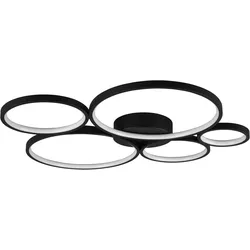 LED-Deckenleuchte Rondo in Schwarz max. 49 Watt Deckenlampe