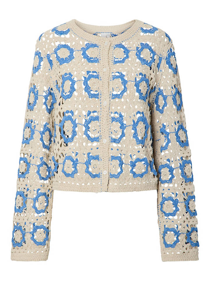 YAS Cardigan in Beige - L