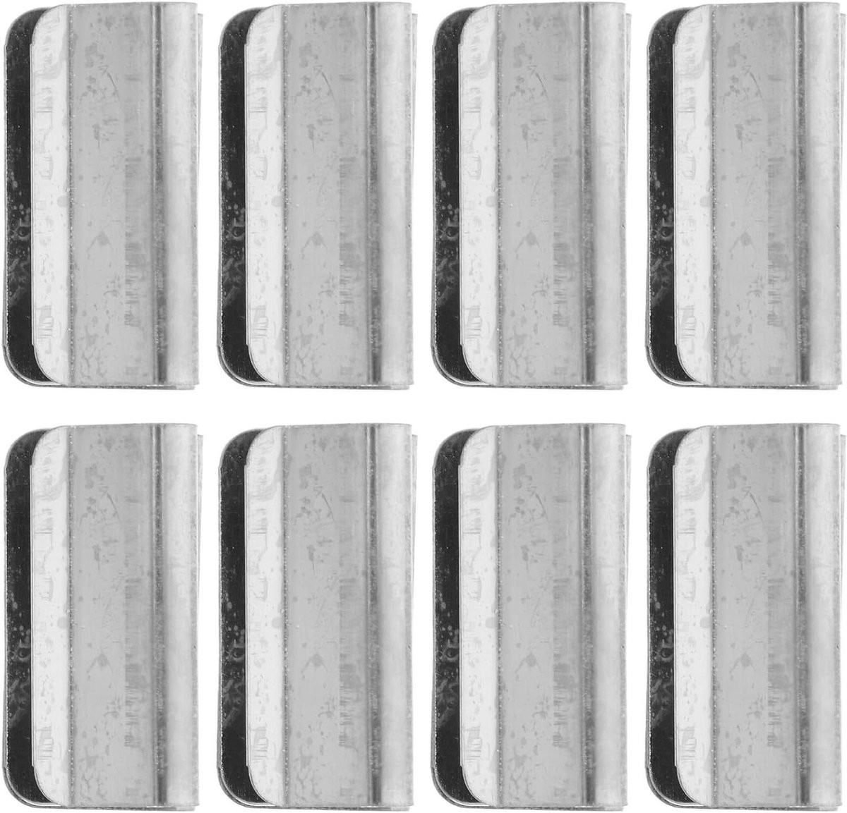 Magnetische Gordijnsluitingen - 8 Paar Metalen Clips - Zilver