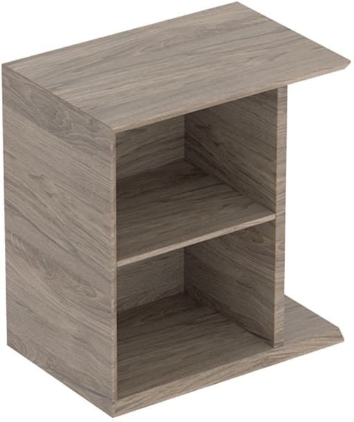 Geberit iCon Seitenelemet 502324JR1 37x40x24,5cm, für Handwaschbecken, nussbaum/Melamin Struktur