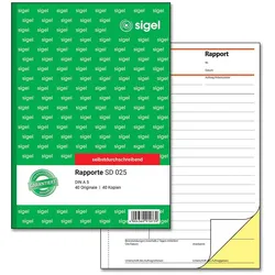 sigel Rapport Formularbuch SD025 - 2 x 40 Blatt