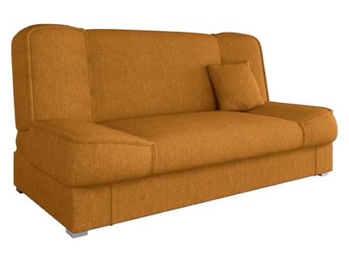 Mirjan24 Schlafsofa Gemini mit Bettkasten, 3 Sitzer Sofa, Couch mit Schlaffunktion, Bettsofa Schlafsofa Polstersofa Farbauswahl Couchgarnitur (Enjoy 12)