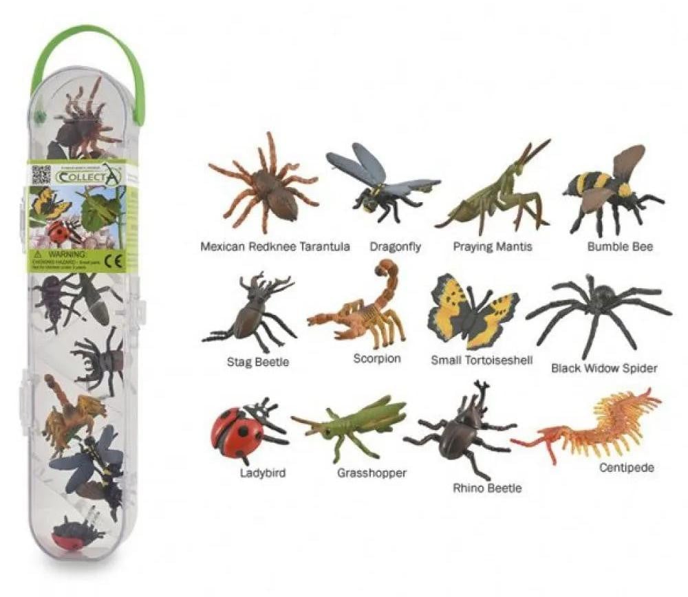 Collecta Doos met 12 minifiguren: Insecten en spinnen