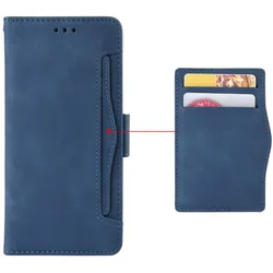 Cover-Discount Xiaomi 17 - Etui viele Kartenfächer (Xiaomi 17), Smartphone Hülle, Blau