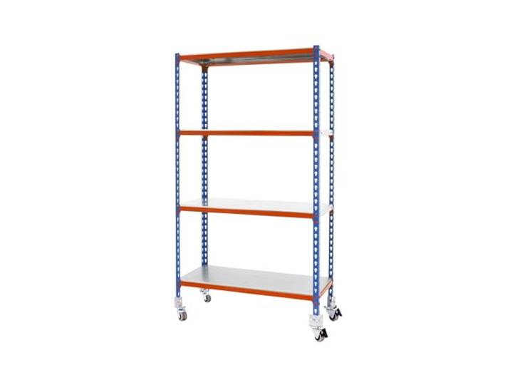 Metallregal ohne Schrauben Kit Simonclick Mobile Mini 4/300 1500 Blau/Orange/Gal
