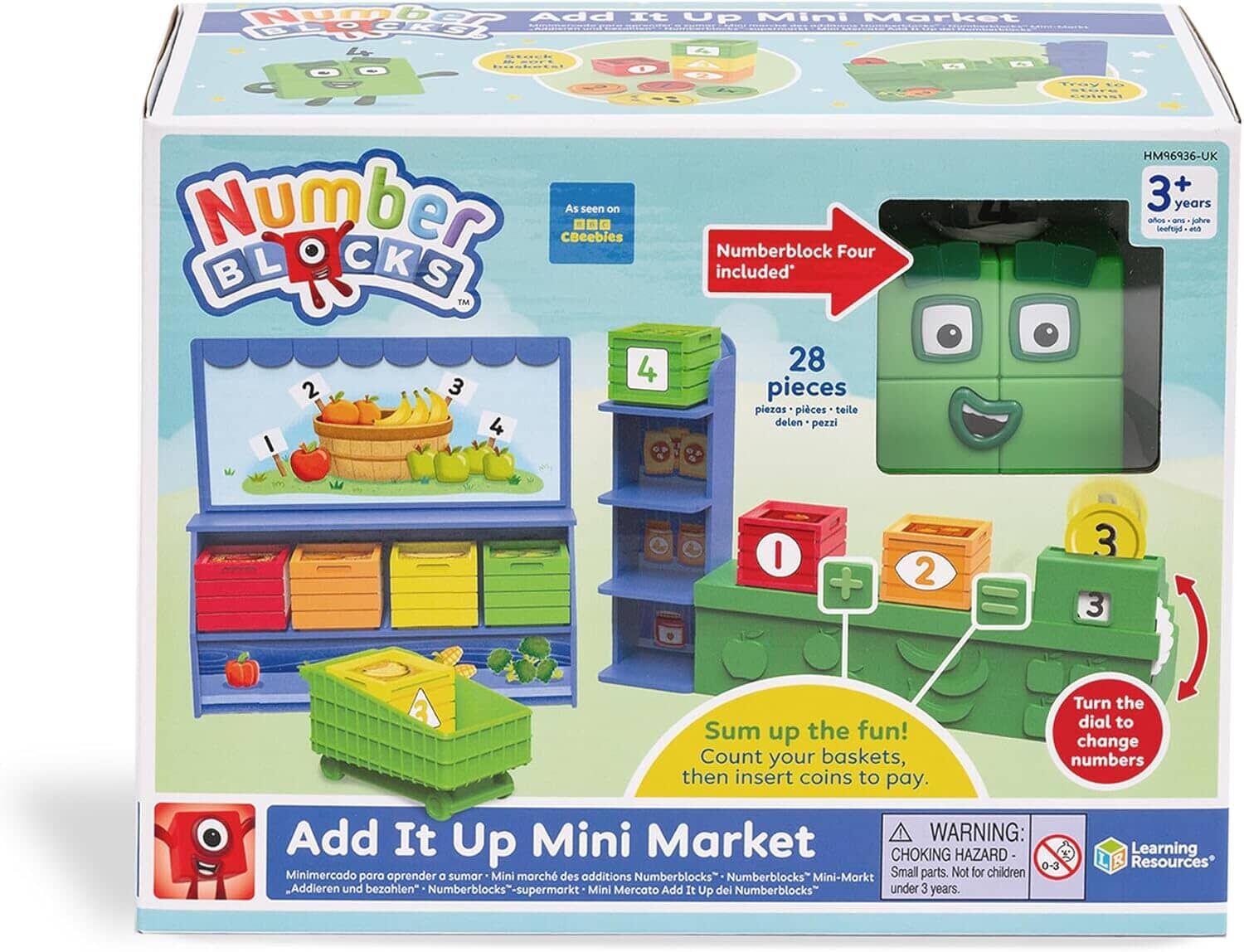 Numberblocks Add It Up Mini Market by Learning Resources - Ages 3 Years+ - Educational Toy Learning Resources