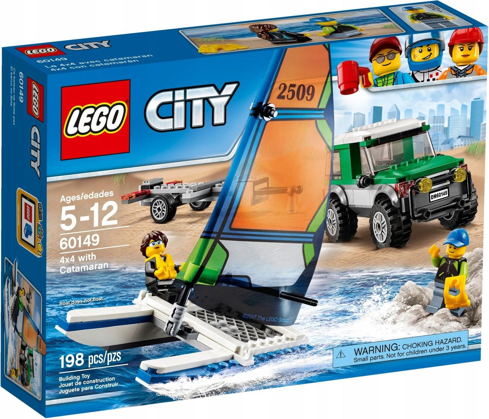 LEGO City Terreinwagen met catamaran 60149