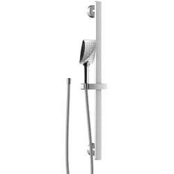 HSK Design-Handbrause AquaSwitch Softcube inkl. Brauseschlauch, Silber mit Brausestange Softcube, 11 1180090