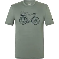 Super Natural, Herren, Funktionsshirt, Wander Wheel Tee (XL), Blau, Grün